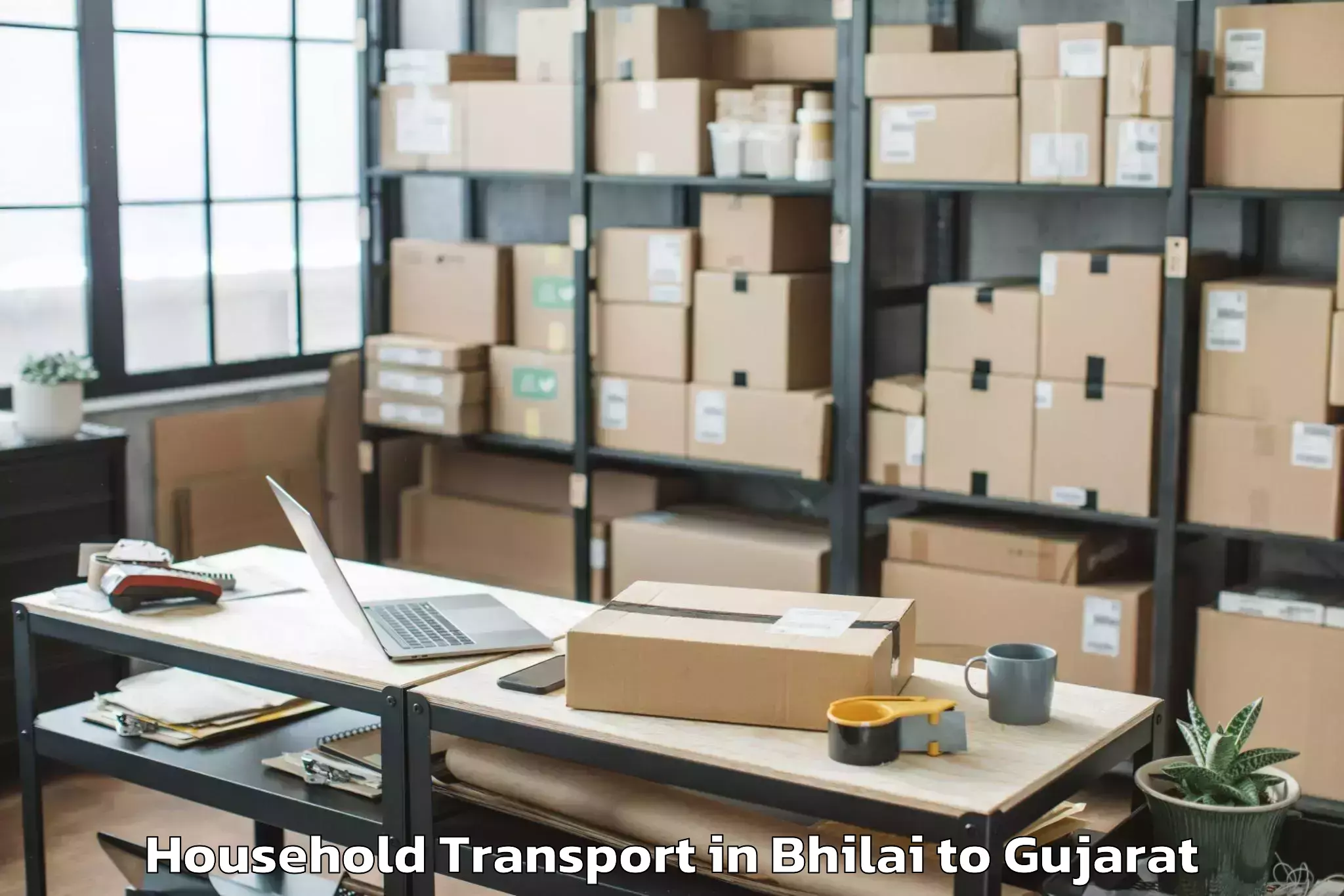 Affordable Bhilai to Valsad Household Transport